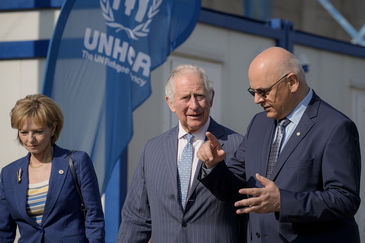 Prințul Charles s-a întâlnit cu refugiații ucraineni de la Romexpo